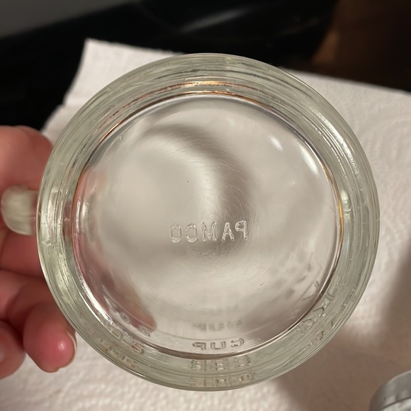 Vintage Pamco Food Nut Chopper Glass Handled Measuring Cup 1 1/2 Cup 12 Ounces - Picture 4 of 10